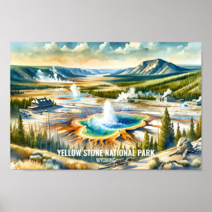 Poster Yellowstone National Park Viagem