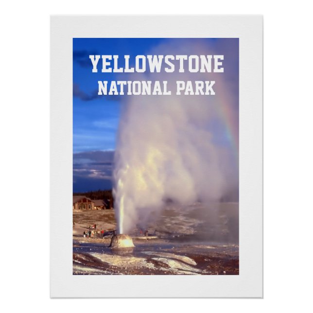 Póster Yellowstone Nationalpark (Frente)