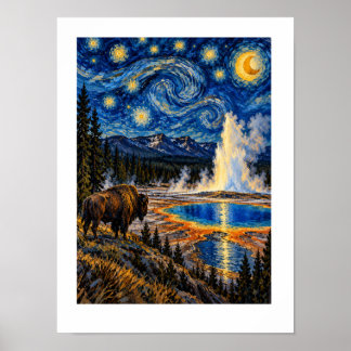 Poster Yellowstone Sob as Estrelas