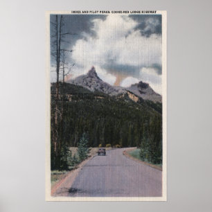 Poster Yellowstone, WY - índice & picos do piloto, Cooke