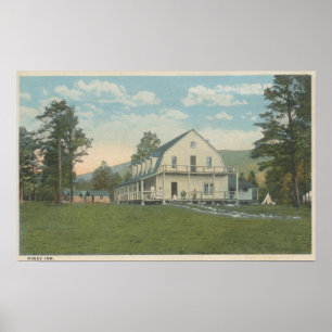 Póster Yellowstone, WYView da pensão Piney