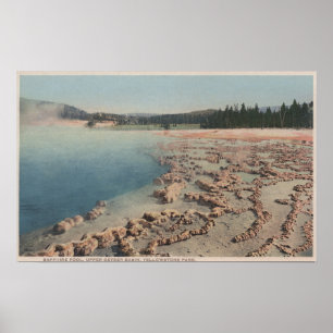 Poster Yellowstone, WYView da piscina da safira