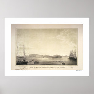 Póster Yerba Buena (agora São Francisco) Primavera 1837 P