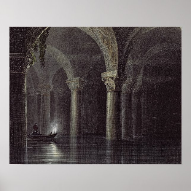 Póster Yere Batan Serai (The Cisterns) Istambul, gravada (Frente)