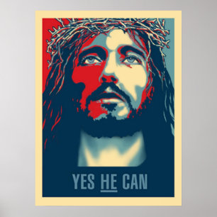 Póster Yes HE Can Print - 15"x20"