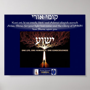 Póster Yeshua a árvore de vida
