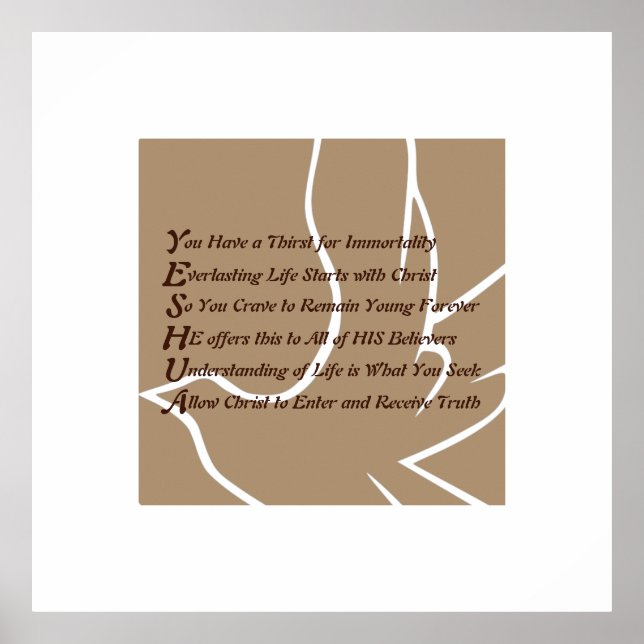 Poster Yeshua Christian (Frente)