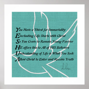 Poster Yeshua Christian Poem