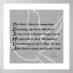 Poster Yeshua Christian Poem