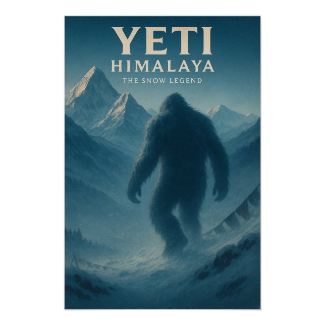 Póster Yeti — A Lenda da Neve do Himalaia. (Frente)