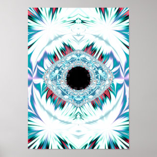 Póster yeti e o olho sagrado