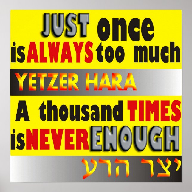 Poster Yetzer Hara (Frente)