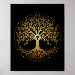 Poster Yggdrasil, Celta, Árvore, Vida, Norse, Mitologia,