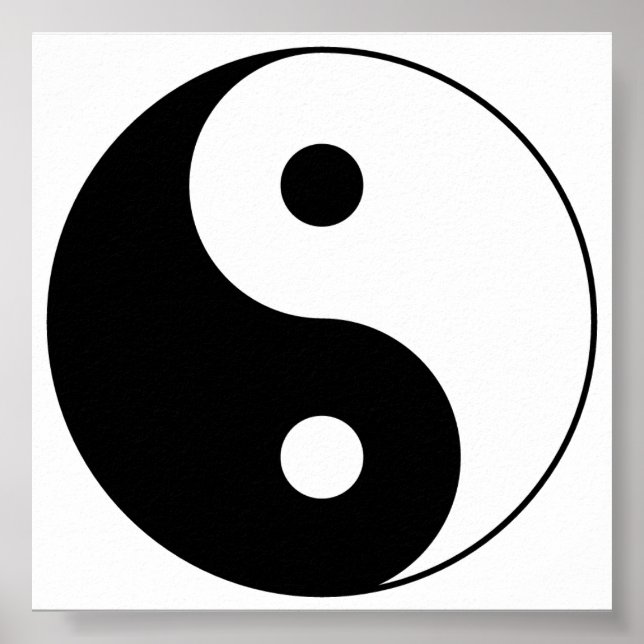Póster Yin_Yang2 Preto e Branco (Frente)