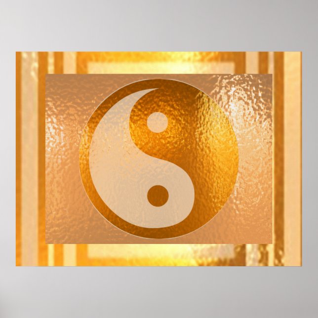 Poster YIN YANG Balance: Broad Golden Border (Frente)