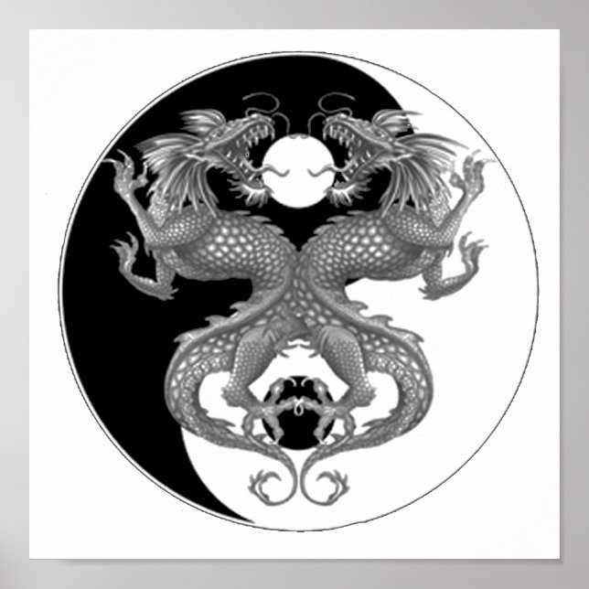 Poster Yin Yang Dragon (Frente)