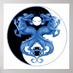 Póster Yin Yang Dragon 2