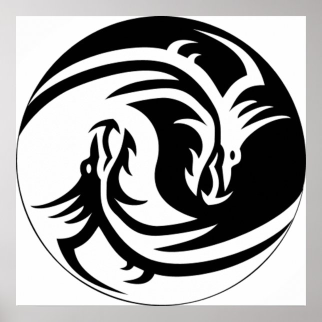 Poster Yin Yang Dragons (Frente)