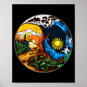 Poster Yin yang eve salva avião Yin yang eve salva avião