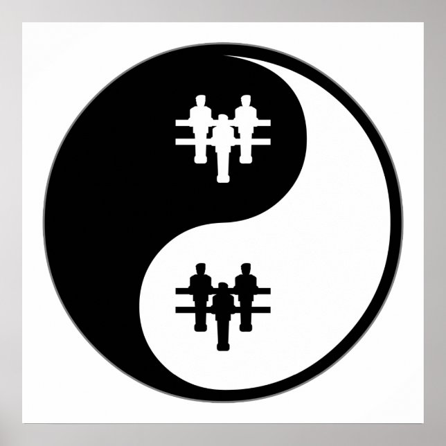 Póster Yin Yang Foosball (Frente)