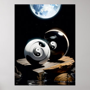 Poster Yin Yang Harmony: Equilíbrio do outro mundo