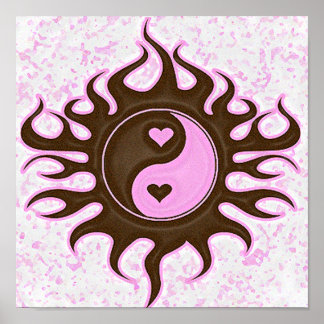 Póster Yin Yang Hearts