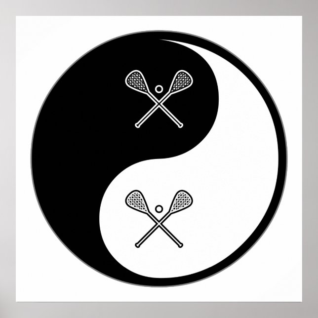 Poster Yin Yang Lacrosse (Frente)