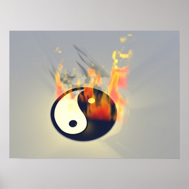 Póster Yin Yang on Fire (Frente)