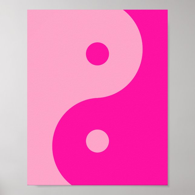Poster Yin Yang Pink (Frente)