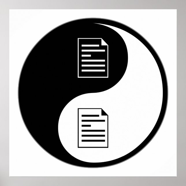 Póster Yin Yang Proofreading (Frente)