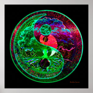 Poster Yin Yang Tree of LifePoster