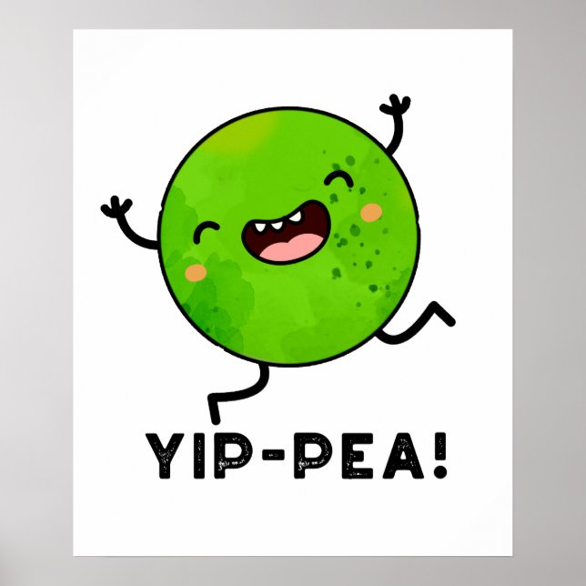 Poster Yip-pea Happy Pea Pun (Frente)