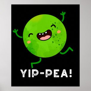 Poster Yip-pea Happy Pun Dark BG