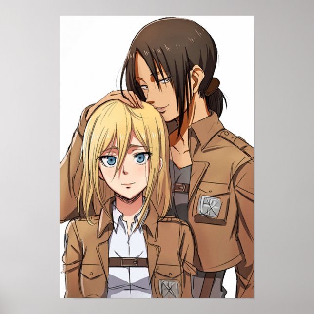 Poster Ymir  Christa Shingeki no Kyojin  Attack on Titan (Frente)