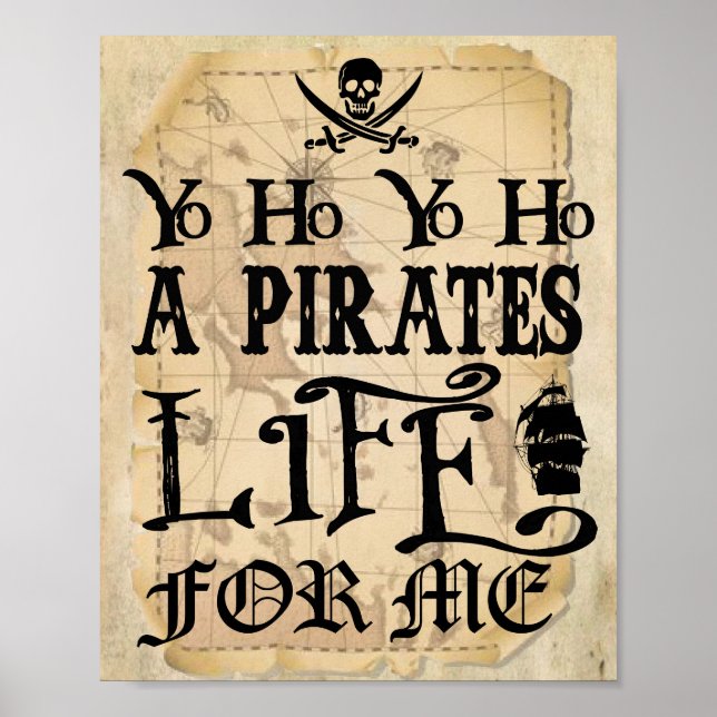 Póster Yo A Pirates Life para mim (Frente)