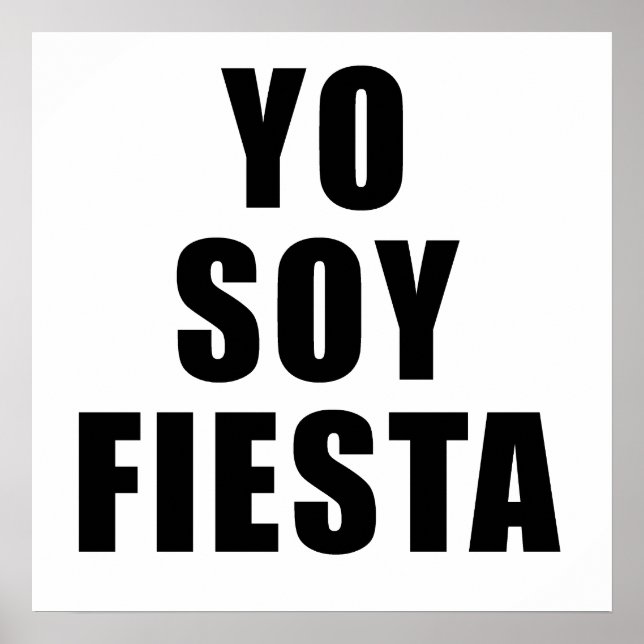 Póster Yo Soy Fiesta (Frente)