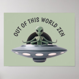 Poster Yoga Alienígena