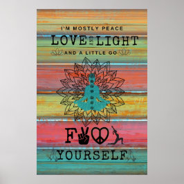 Poster Yoga do Amor e Luz