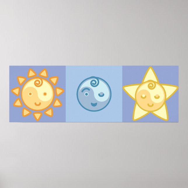 Póster Yoga Fala Baby : O Sol, A Lua E As Estrelas (Frente)