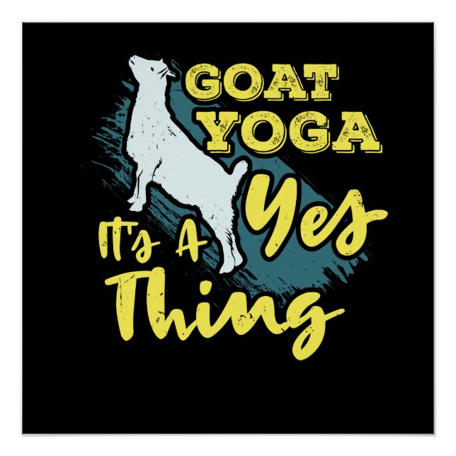 Póster Yoga Goat Goatyoga (Frente)