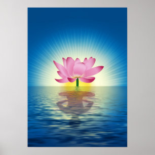 Poster Yoga Lotus