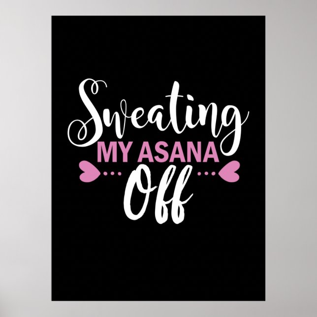 Poster Yoga Lover | Suando Minha Asana (Frente)
