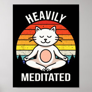 Poster Yoga Meditação Espiritual Buddhi Altamente Meditad