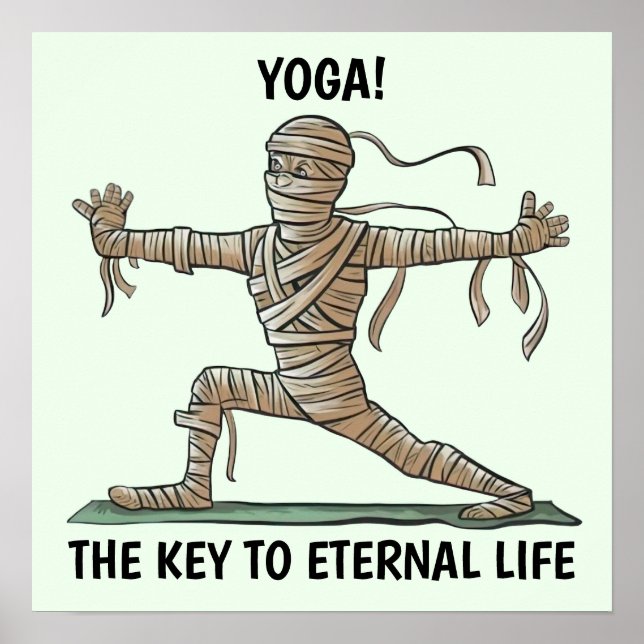 Poster Yoga Mummy (Frente)