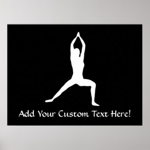 Poster Yoga Pose Silhouette