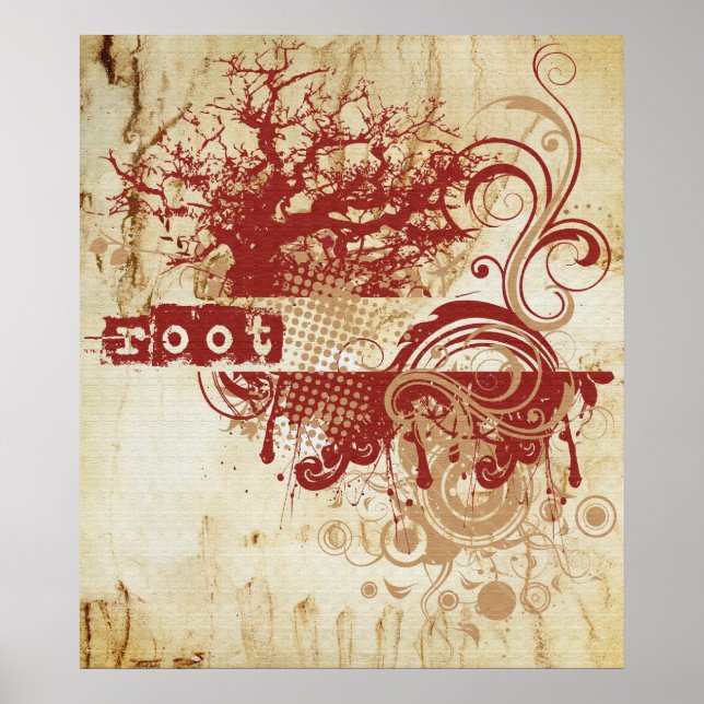 Poster Yoga Speak : Red Root Chakra (Frente)