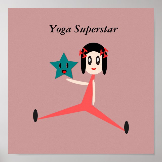 Poster Yoga Superstar (Frente)