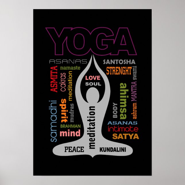 Póster Yoga Typografia (Frente)
