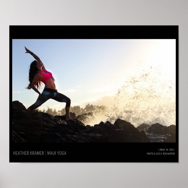 Póster Yoga Wave (Frente)