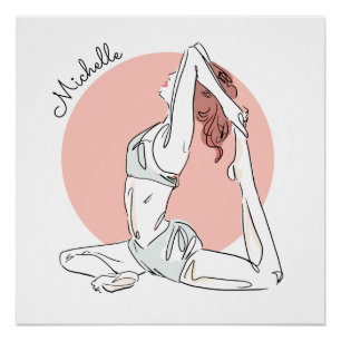 Póster Yoga Woman poster